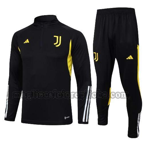 tute calcio bambino juventus 2023 24 completo nero