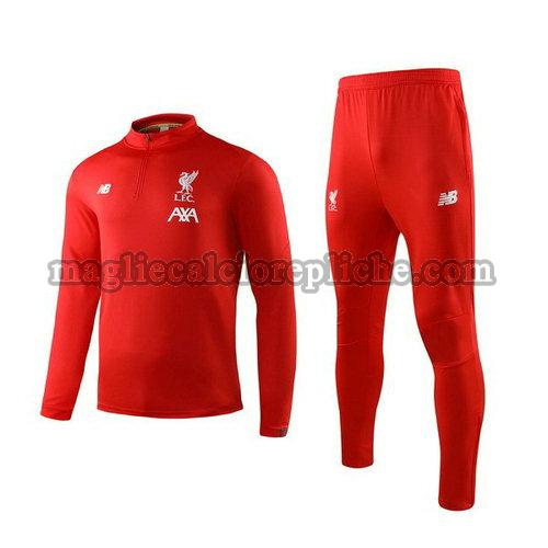 tute calcio bambino liverpool 2019 20 rosso bianco