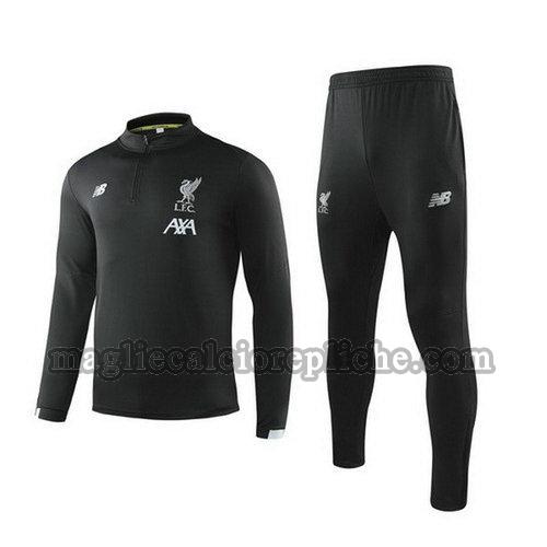 tute calcio bambino liverpool 2020 nero grigio