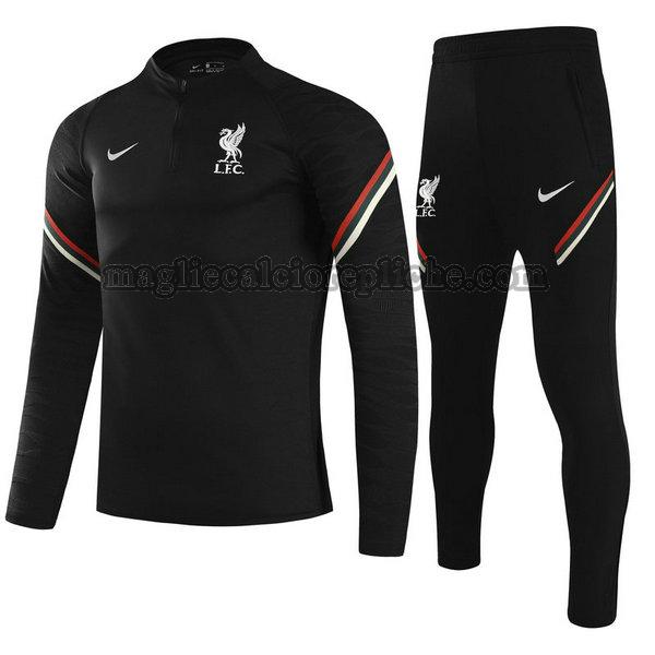 tute calcio bambino liverpool 2021 2022 completo nero