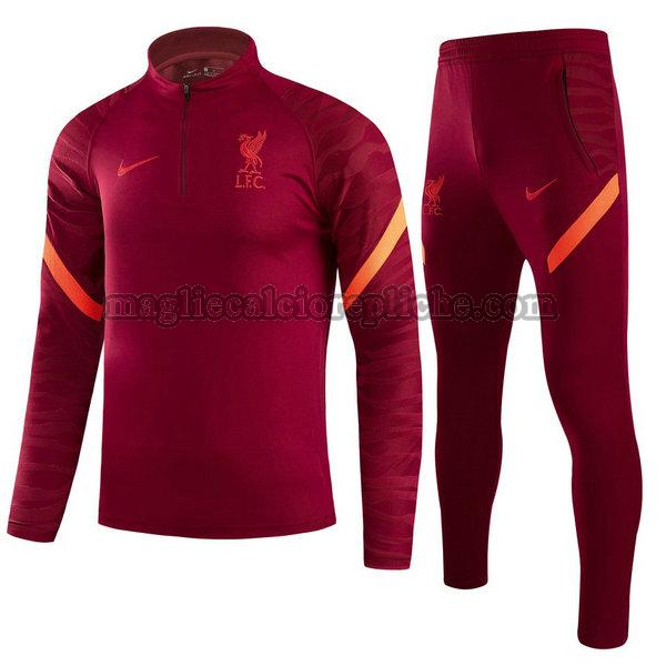 tute calcio bambino liverpool 2021 2022 completo rosso