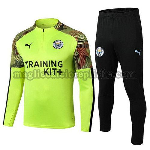 tute calcio bambino manchester city 2019-2020 verde nero