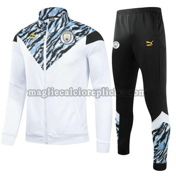 tute calcio bambino manchester city 2021 2022 completo bianco