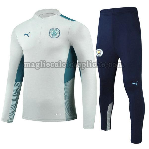 tute calcio bambino manchester city 2021 2022 completo grigio