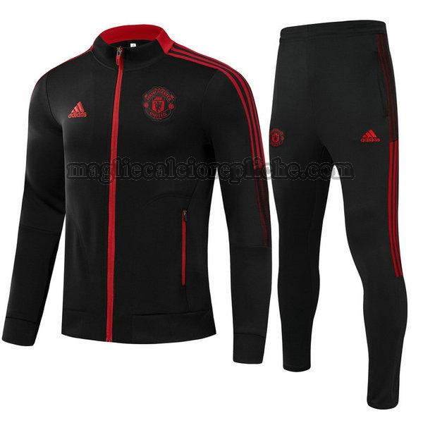 tute calcio bambino manchester united 21 22 completo nero