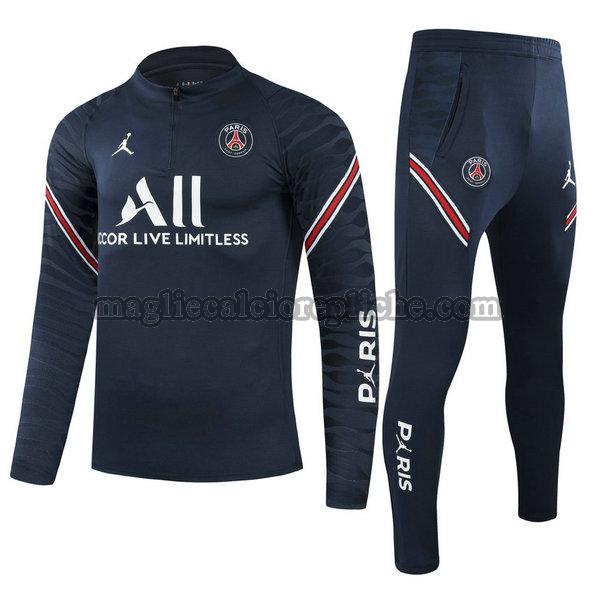 tute calcio bambino psg 2021 2022 completo blu