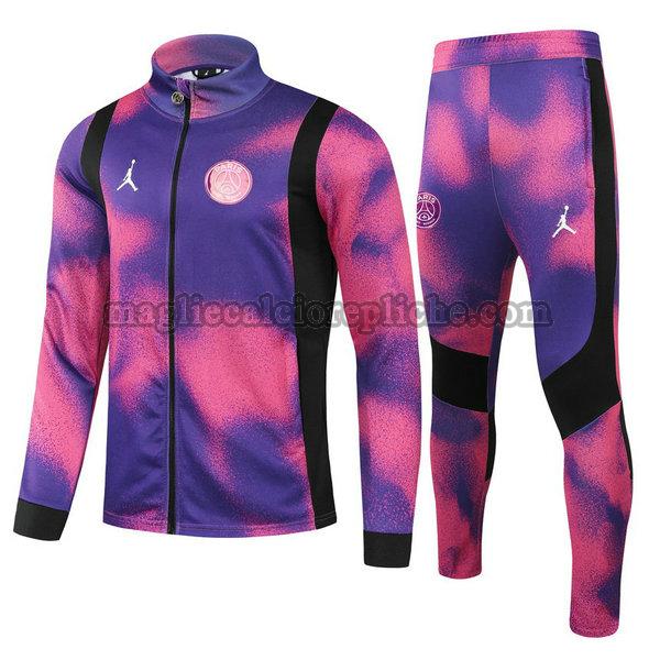 tute calcio bambino psg 2021 22 completo rosa blu