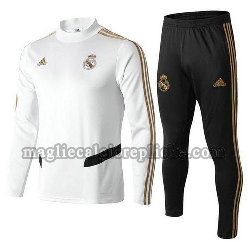 tute calcio bambino real madrid 2019-2020 bianco nero