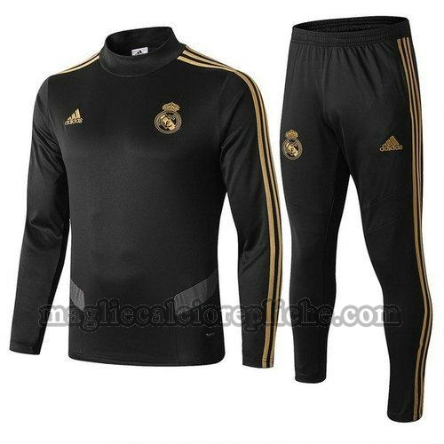 tute calcio bambino real madrid 2019-2020 nero grigio