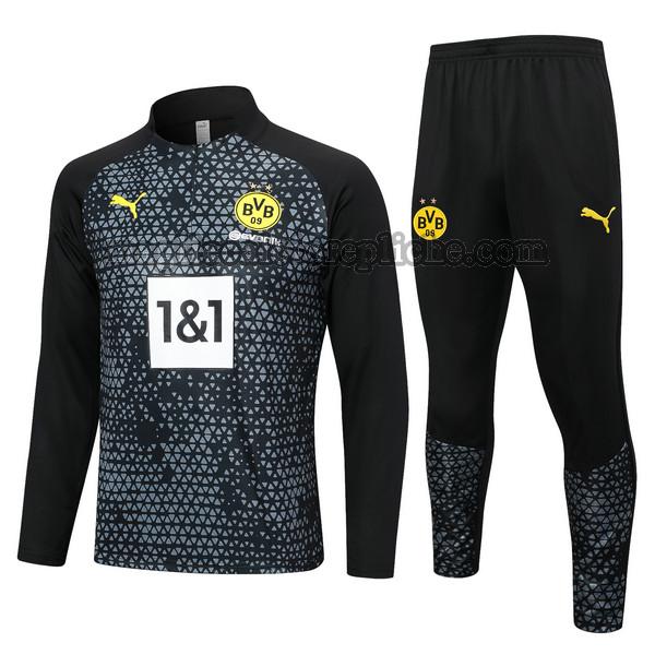 tute calcio borussia dortmund 2023 2024 completo nero