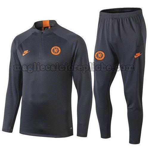 tute calcio chelsea 2019 2020 nero arancione