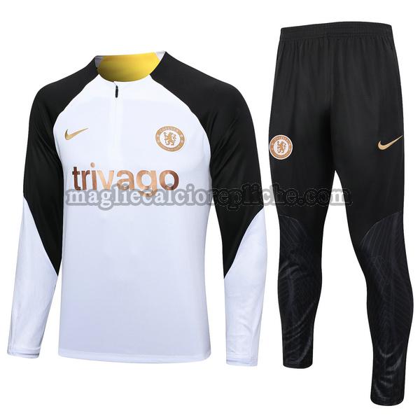 tute calcio chelsea 2023 24 completo bianco nero