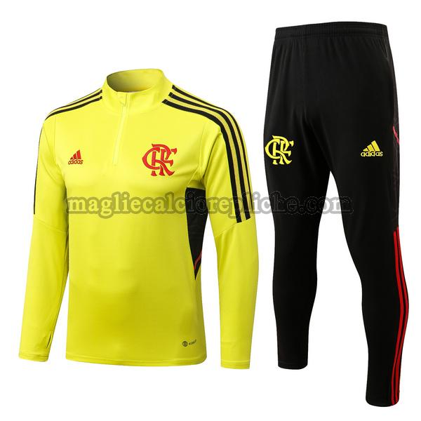 tute calcio flamengo 2022 2023 completo giallo