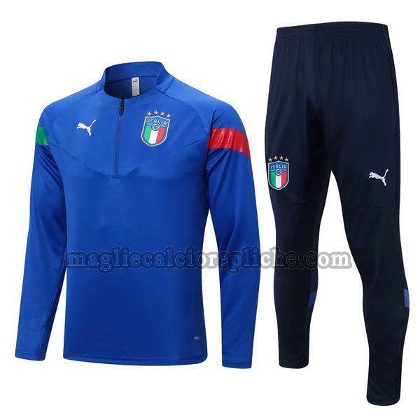 tute calcio italia 2022 2023 completo blu