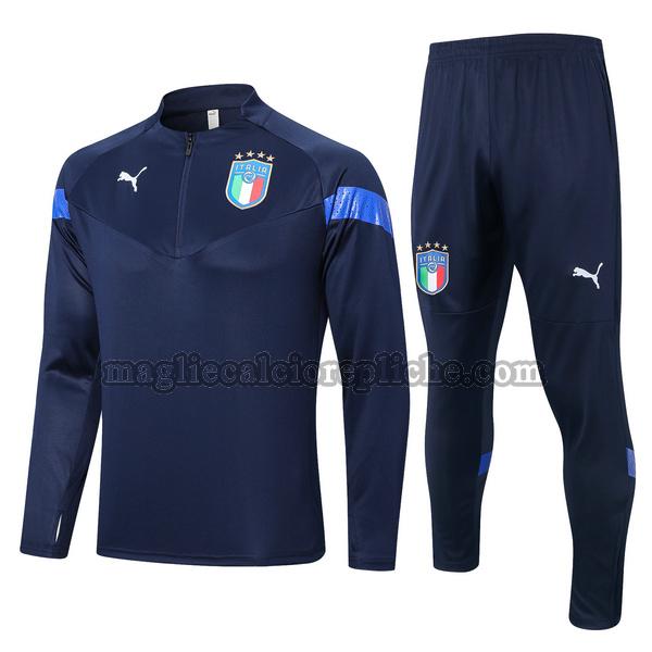 tute calcio italia 2022 23 completo blu