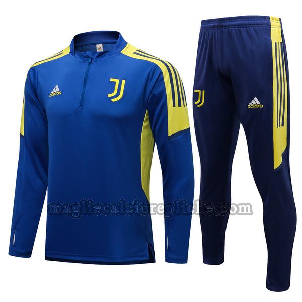 tute calcio juventus 2022 2023 completo blu giallo