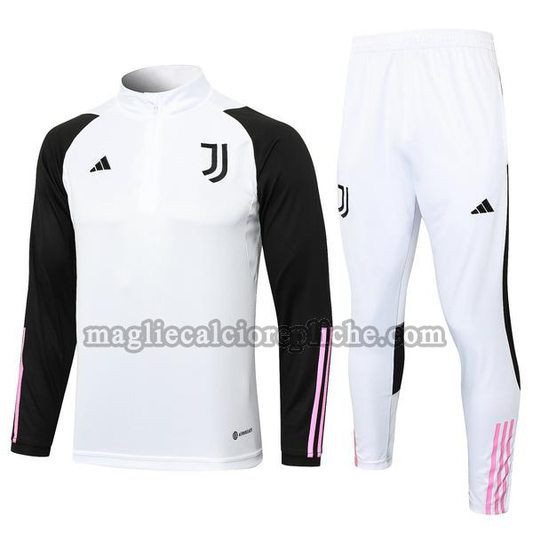 tute calcio juventus 2023 2024 completo bianco nero