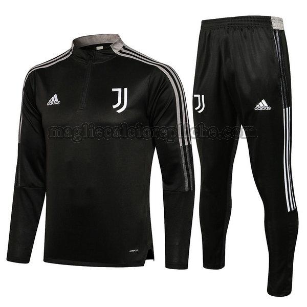 tute calcio juventus 21 22 completo nero