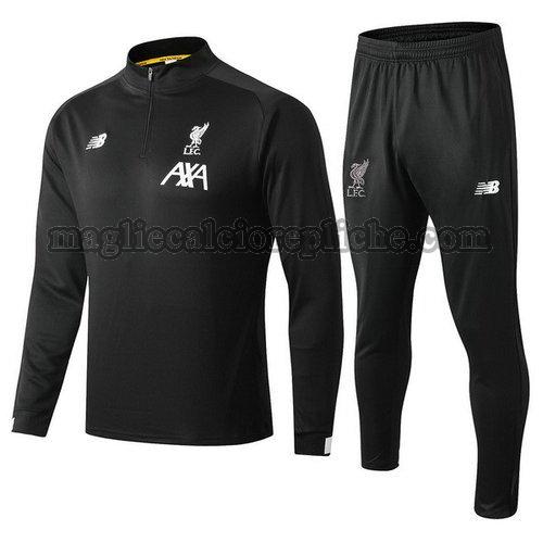 tute calcio liverpool 2019 2020 nero bianco