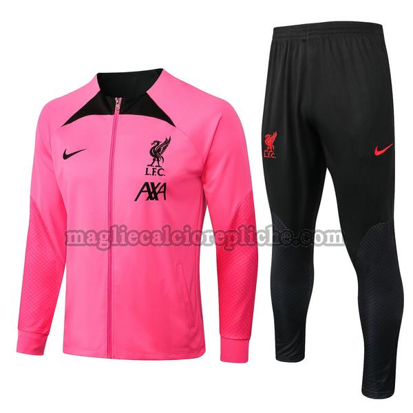 tute calcio liverpool 2022 2023 completo rosa