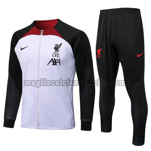 tute calcio liverpool 2022 23 completo bianco nero