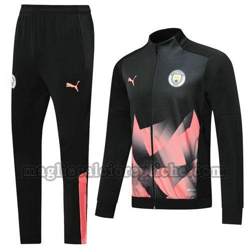 tute calcio manchester city 2019-2020 nero rosa