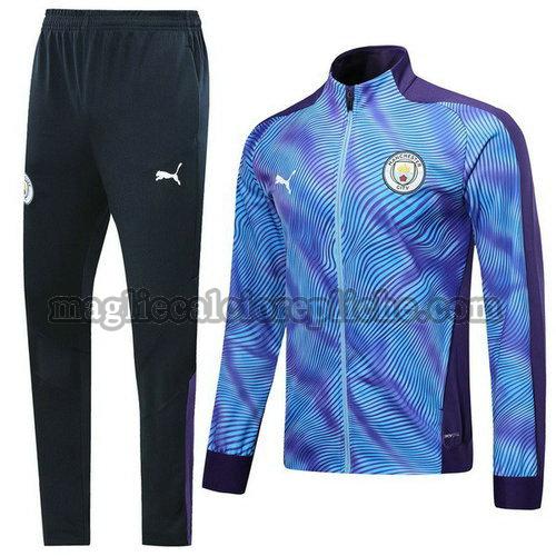 tute calcio manchester city 2019 2020 porpora blu