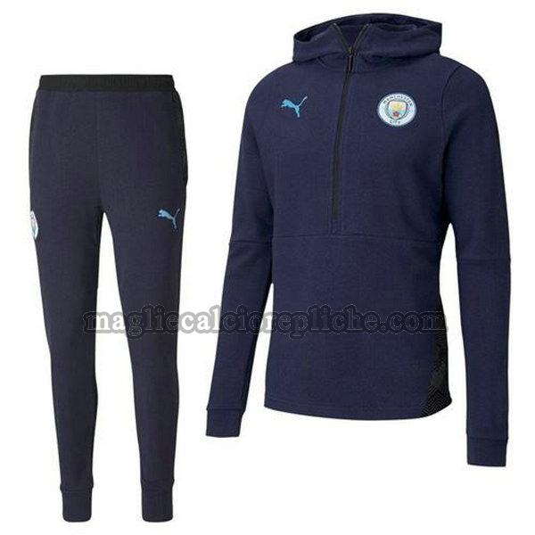 tute calcio manchester city 2020-2021 completo blu