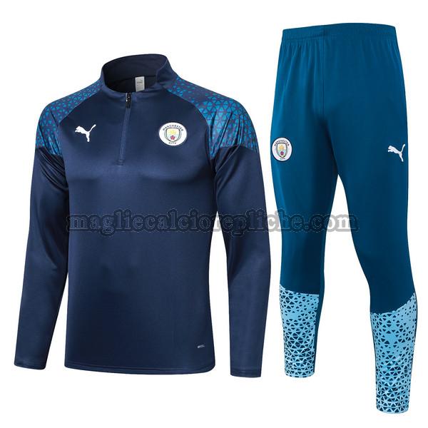 tute calcio manchester city 2023 2024 completo blu