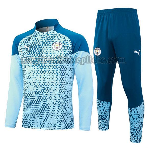 tute calcio manchester city 2023 24 completo blu