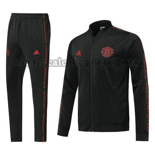 tute calcio manchester united 2019-2020 nero rosso