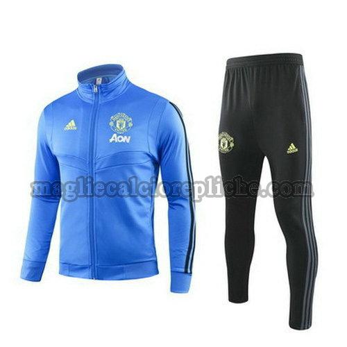 tute calcio manchester united 2019 2020 azzurro