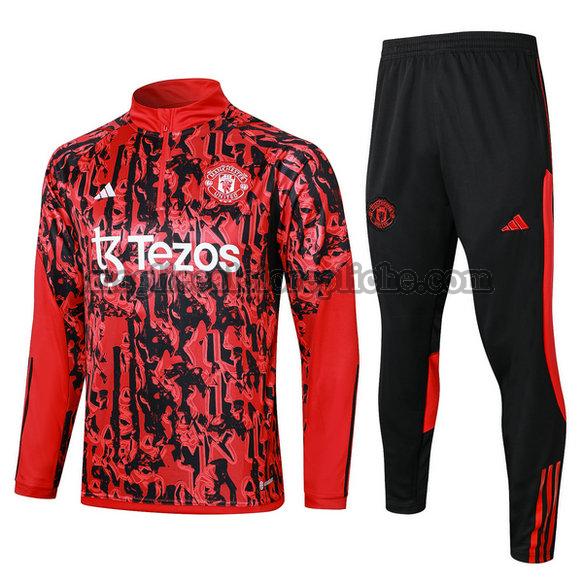 tute calcio manchester united 2023 2024 completo rosso