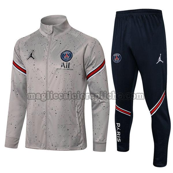 tute calcio psg 2021 22 completo grigio