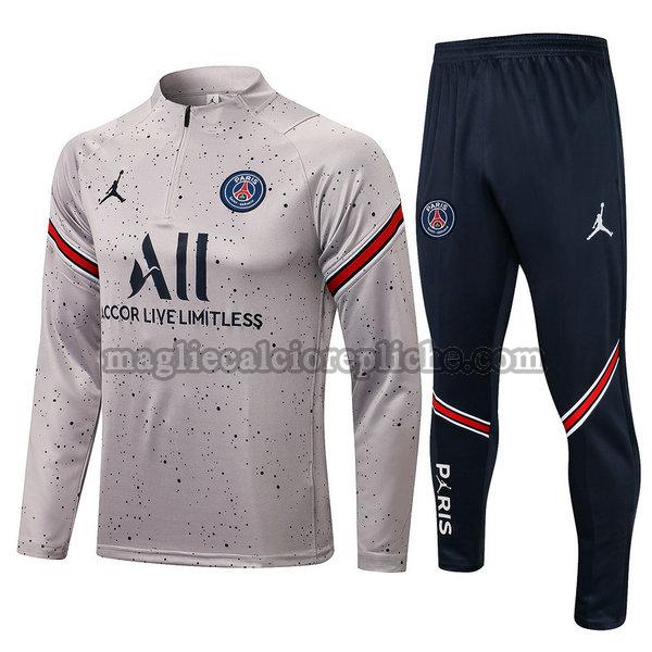 tute calcio psg 2022 completo grigio