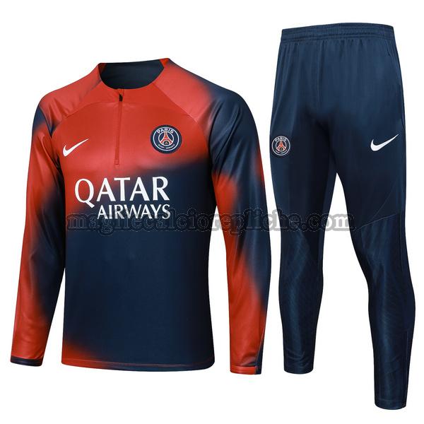 tute calcio psg 2023 2024 completo rosso blu