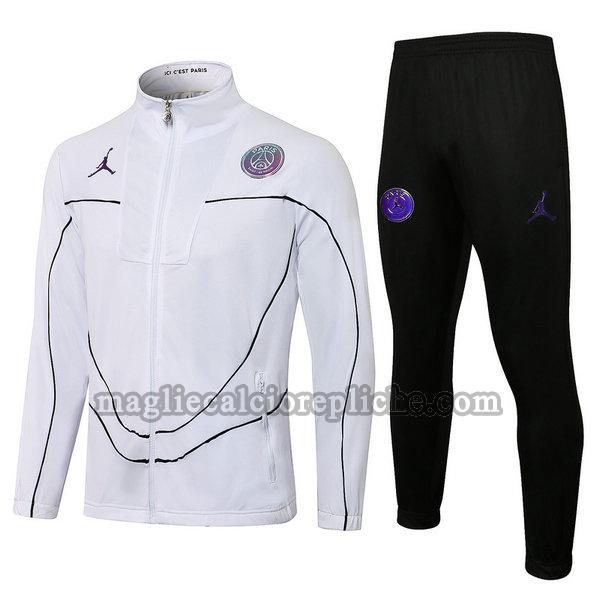 tute calcio psg 21 22 completo bianco nero