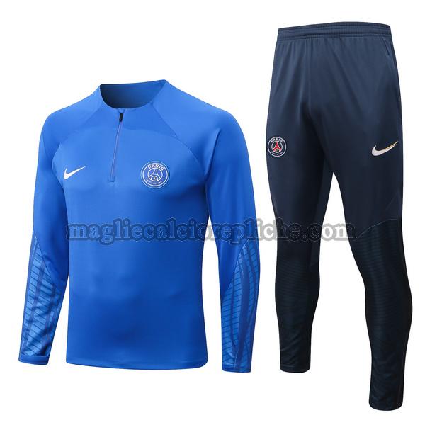 tute calcio psg 22 23 completo blu