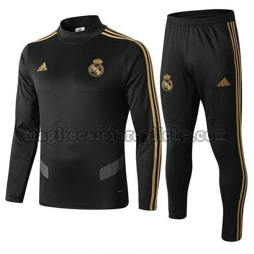 tute calcio real madrid 19-20 nero grigio