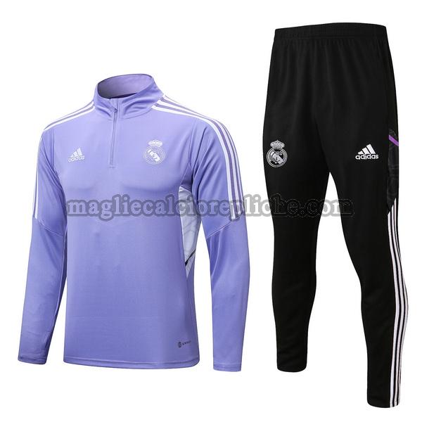 tute calcio real madrid 2022 23 completo purple