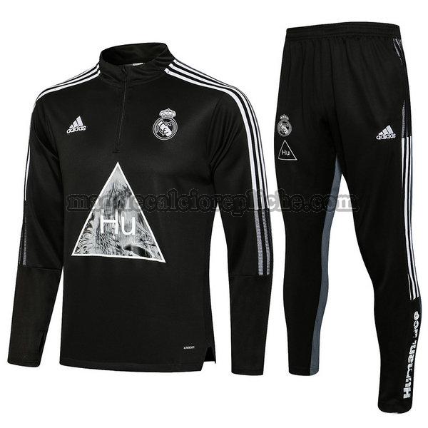 tute calcio real madrid 2022 completo nero grigio