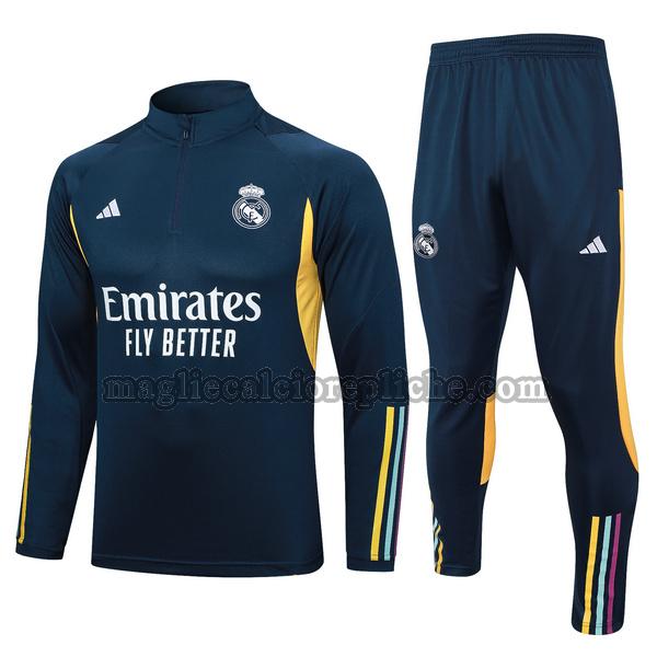 tute calcio real madrid 2023 2024 completo blu giallo