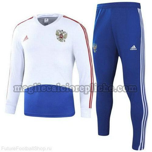 tute calcio russia 2018 bianco blu