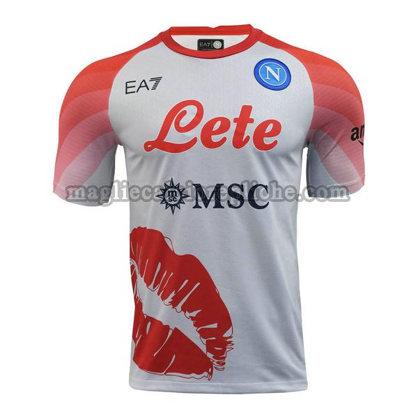 valentine maglie calcio napoli 2023 bianco rosso