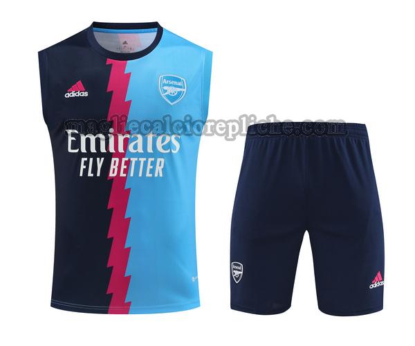 vest maglie calcio arsenal 2023 2024 completo blu