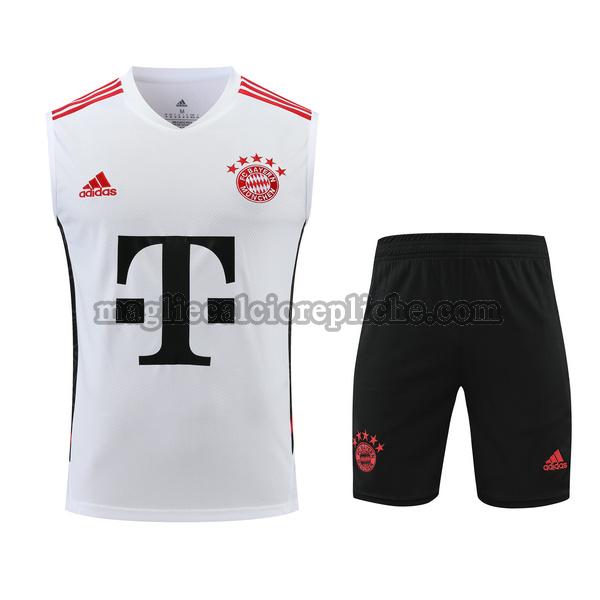 vest maglie calcio bayern münchen 2023 2024 completo bianco