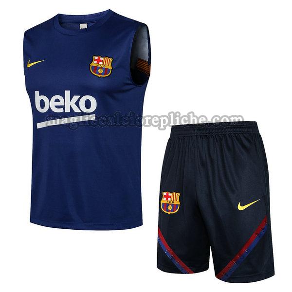 veste calcio barcellona 2021 2022 completo blu