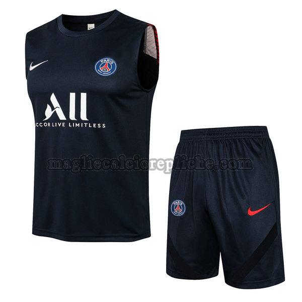 veste calcio psg 2021 2022 completo blu