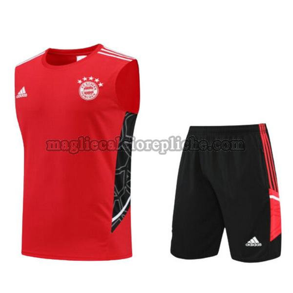 vests calcio bayern münchen 2022 2023 completo rosso