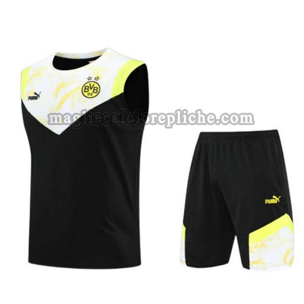 vests calcio borussia dortmund 2022 2023 completo nero